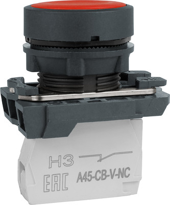 Кнопка для пульта КЭАЗ OptiSignal D22 C5-P-401 1НЗ XB5AA42 / 332182 (красный) -