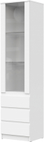 Шкаф с витриной НК Мебель Stern ШКВ-1 / 72678280 (белый) - 