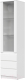 Шкаф с витриной НК Мебель Stern ШКВ-1 / 72678280 (белый) - 