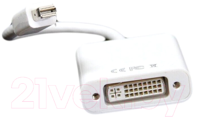 Кабель/переходник Ningbo DVI-D (f) miniDisplayPort (m) (0.245м, белый)