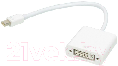 Кабель/переходник Ningbo DVI-D (f) miniDisplayPort (m) (0.245м, белый)