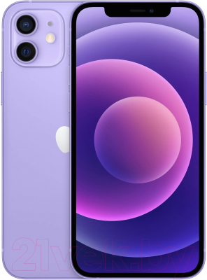Смартфон Apple iPhone 12 64GB / 2CMJNM3 восстановленный Breezy Грейд C (фиолетовый)