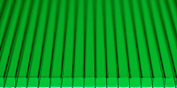 Сотовый поликарбонат Multigreen 6000x2100x6мм (зеленый) - 