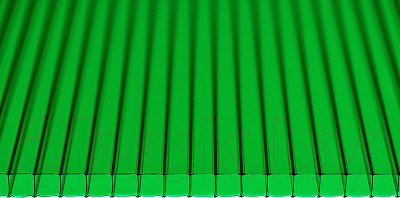 Сотовый поликарбонат Multigreen 6000x2100x6мм (зеленый)