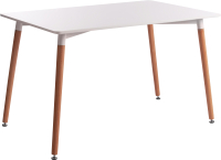 Обеденный стол Tetchair John 120x80x75 (белый/натуральный) - 