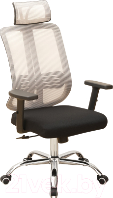 Кресло офисное Деловая обстановка Сириус плюс ВМ-803-1 (черный/светло-серый)