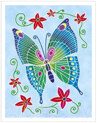 Набор для творчества SentoSphere Акварельная раскраска Бабочки Мини / 6002