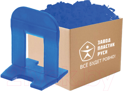 Клипсы для выравнивания плитки Пластик Руси SVP-Profi Mini 2мм (100шт, синий)