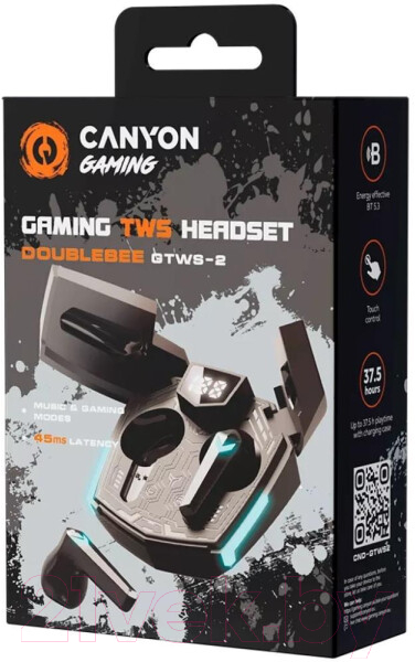 Беспроводные наушники Canyon GTWS-2 / CND-GTWS2B