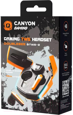 Беспроводные наушники Canyon GTWS-2 / CND-GTWS2O (оранжевый)