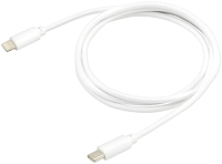 Кабель Buro PD18W USB Type-C (m)-Lightning (m) (1м, белый) - 