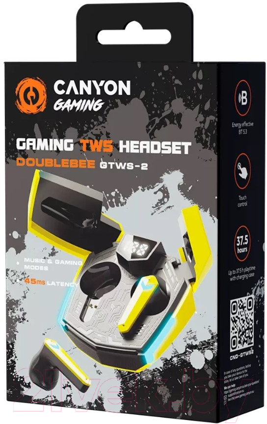 Беспроводные наушники Canyon GTWS-2 / CND-GTWS2Y