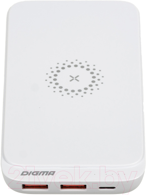 Портативное зарядное устройство Digma DGPQ10E 10000mAh (белый)