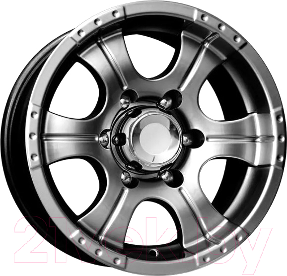 Литой диск K&K Байконур 16x8" 6x139.7мм DIA 108.5мм ET 0мм Дарк платинум