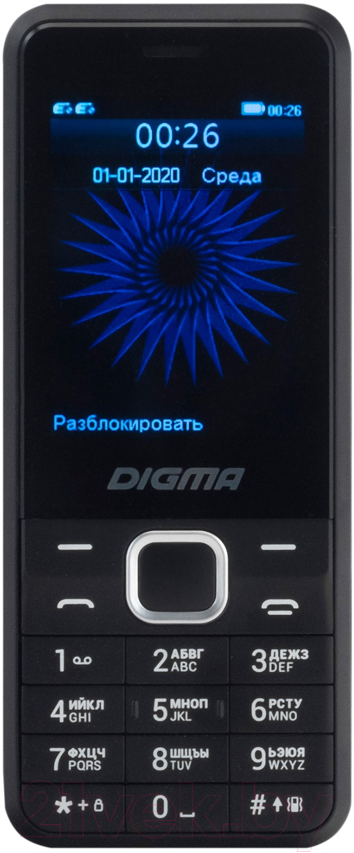 Digma Linx A241 черный Мобильный телефон 2 SIM-карты купить в Минске,  Гомеле, Витебске, Могилеве, Бресте, Гродно