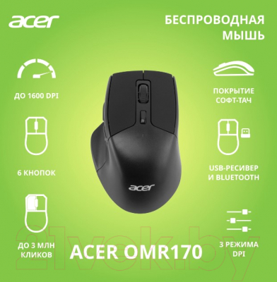 Мышь Acer OMR170 / ZL.MCEEE.00N (черный)