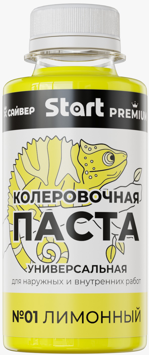 Колеровочная паста START Х1 (100мл, лимонный)