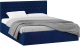 Двуспальная кровать ТриЯ Порто универсальная 160x200 (велюр Confetti Blue) - 