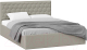 Двуспальная кровать ТриЯ Порто универсальная 160x200 (велюр Confetti Smoke) - 