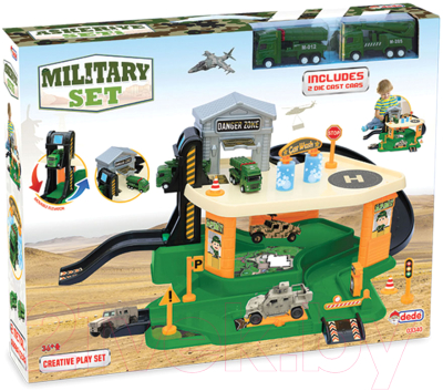 Паркинг игрушечный Dede Военная база / 03340