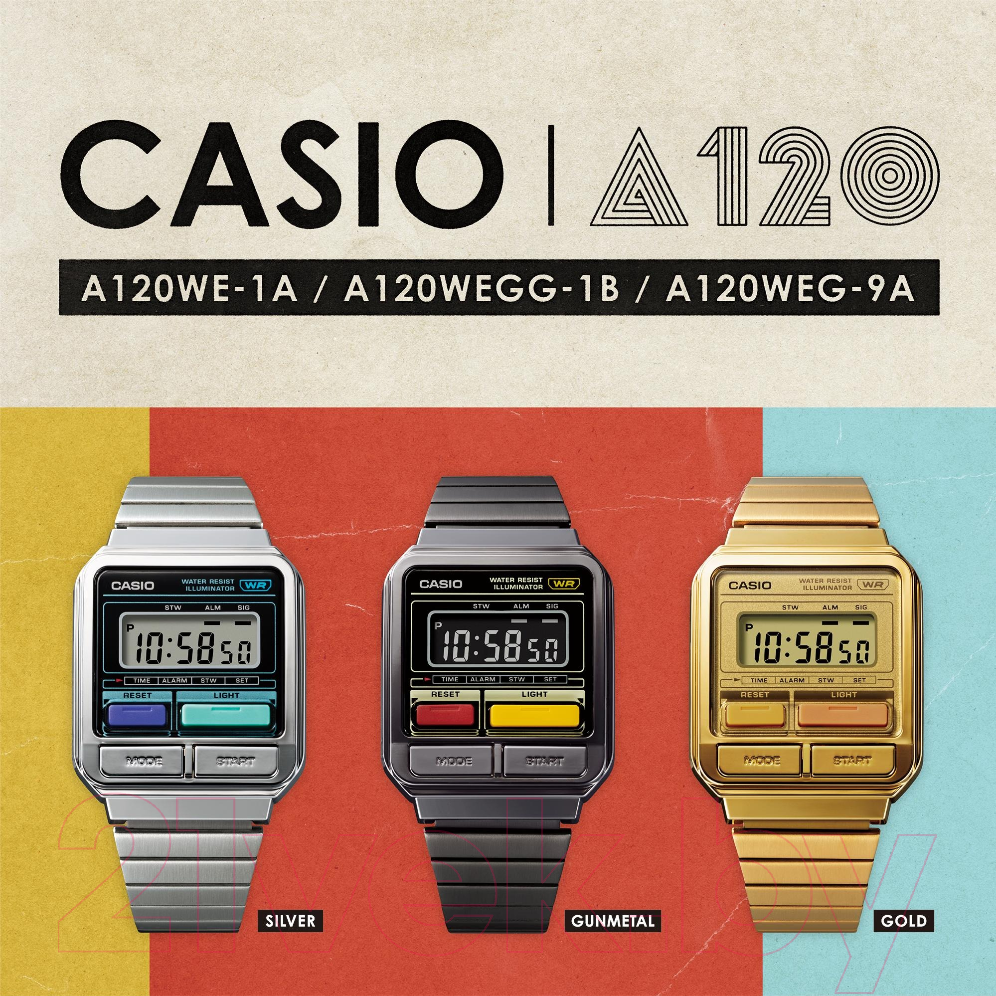 Часы наручные мужские Casio A-120WEGG-1B