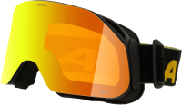 Маска горнолыжная Alpina Sports Blackcomb Q-Lite / A7288832 (Black-Yellow Matt/Q-Lite Orange) - 
