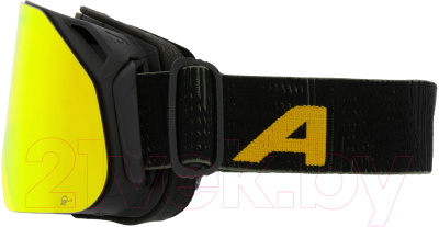 Маска горнолыжная Alpina Sports Blackcomb Q-Lite / A7288832 (Black-Yellow Matt/Q-Lite Orange)