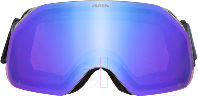Маска горнолыжная Alpina Sports Blackcomb Q-Lite / A7288821 (Moon-Grey Matt/Q-Lite Blue)