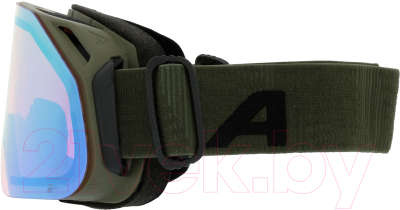 Маска горнолыжная Alpina Sports Blackcomb Q-Lite / A7288871 (Olive Matt/Q-Lite Green)