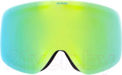 Маска горнолыжная Alpina Sports Penken / A7292811 (White Matt/Gold Mirror)