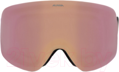 Маска горнолыжная Alpina Sports Penken / A7292812 (White-Lilac Matt/Rose Gold Mirror)