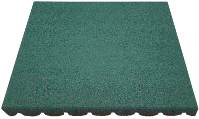 Резиновая плитка Rubtex Classic 500x500x40 рельеф (зеленый)