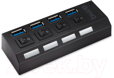 USB-хаб Buro BU-HUB4-U3.0-L (черный)