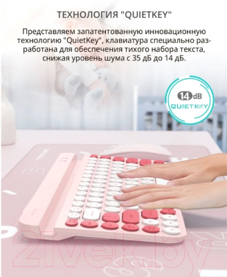 Изображение товара Клавиатура A4Tech Fstyler FBK30 (розовый)