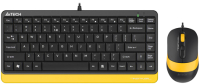 Клавиатура+мышь A4Tech Fstyler F1110 (черный/желтый) - 