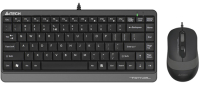 Клавиатура+мышь A4Tech Fstyler F1110 (черный/серый) - 