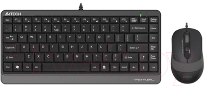 Клавиатура+мышь A4Tech Fstyler F1110 (черный/серый)