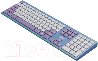 Клавиатура+мышь Acer OCC200 / ZL.ACCEE.003 (фиолетовый/зеленый)