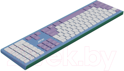 Клавиатура+мышь Acer OCC200 / ZL.ACCEE.003 (фиолетовый/зеленый)
