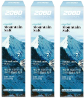 Набор зубных паст Dental Clinic 2080 Pure Crystal Mountain Salt Toothpaste Fresh Mint (3шт) - 