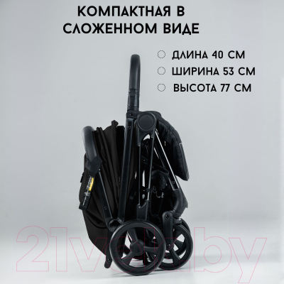 Детская прогулочная коляска Bubago Axi / BG 115-1 (черный)