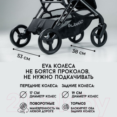 Детская прогулочная коляска Bubago Axi / BG 115-2 (серый)