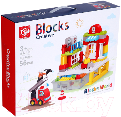 Конструктор Kids Home Toys Пожарная станция 188-A18 / 7120611