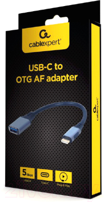 Изображение товара Кабель/переходник Cablexpert A-USB3C-OTGAF-01