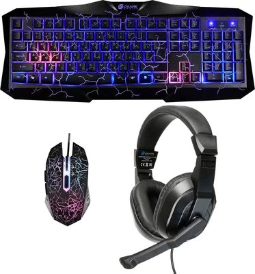 Набор игровых устройств Оклик HS-HKM100G Imperial (черный) - 