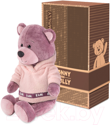 Мягкая игрушка Ronny & Molly Мишка Ронни в худи цвета лотоса / RM-R023-21