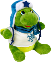 Мягкая игрушка Sima-Land Дракон в кофте со снежинкой / 9473196 (зеленый) - 