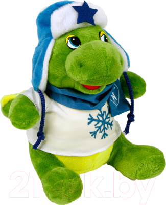 Мягкая игрушка Sima-Land Дракон в кофте со снежинкой / 9473196 (зеленый)
