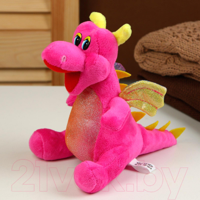 Мягкая игрушка Sima-Land Дракон / 9473181 (розовый)