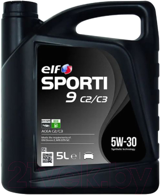 Моторное масло Elf Sporti 9 5W30 C2/C3 / 214253 (5л)